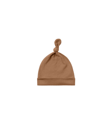 Quincy Mae Organic Knotted Baby Hat - Cinnamon