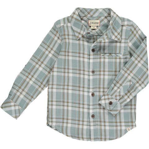 Me & Henry Atwood Woven Shirt - Blue/White Plaid
