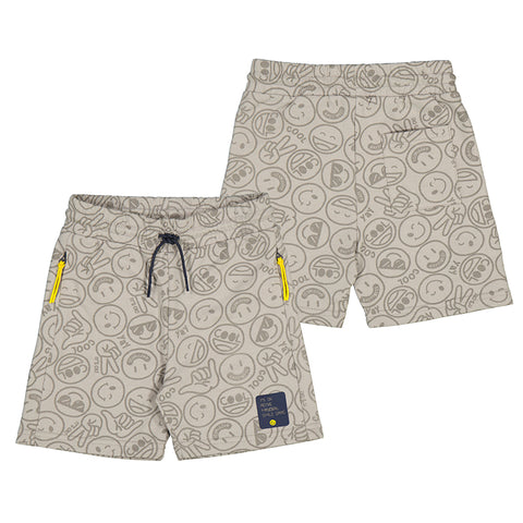 Mayoral Printed Knit Bermuda Shorts - Tan