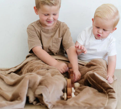 Saranoni Lush Toddler Blanket - Hazelnut
