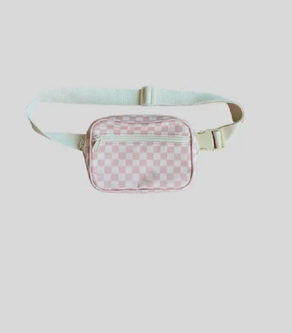Mini Belt Bag - Pink Lemonade check