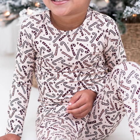Willow + Co. Long Sleeve Set - Candy Canes