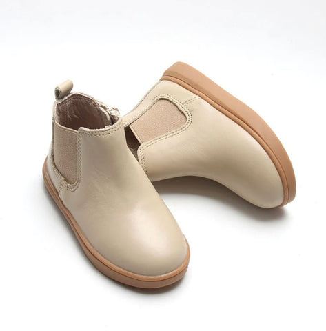 Consciously Baby Leather Chelsea Boot - Bone