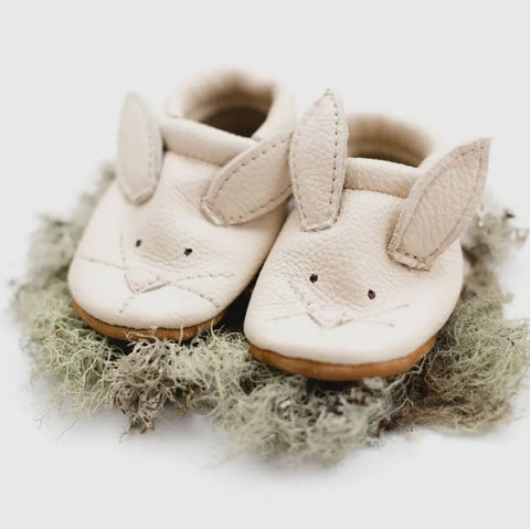 Bunnies Leather Moccasins