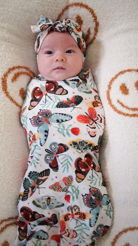Big Dreams Little Jammies- Swaddle and Bow