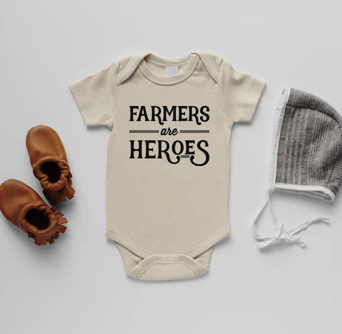 Organic Baby Bodysuit - Farmers are Hero’s