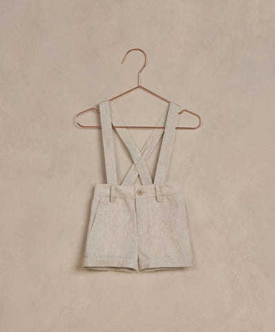 Noralee Suspender Shorts - Linen