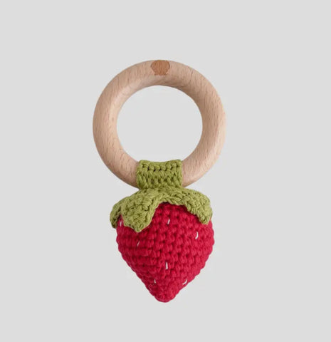 Strawberry Rattle Teether