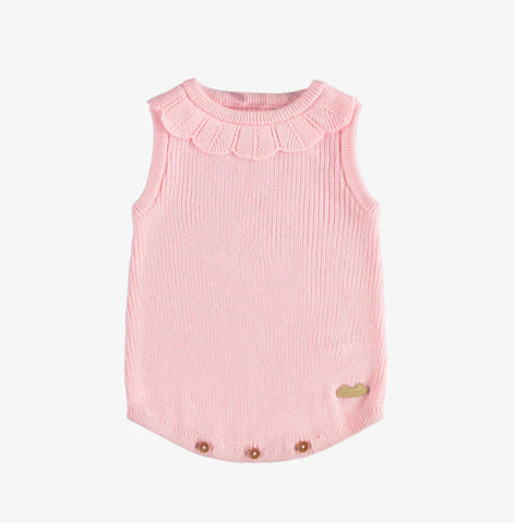 Ribbed Knit One-Piece - Pink