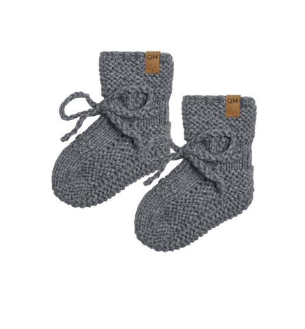 Quincy Mae Knit Booties - Navy Heathered
