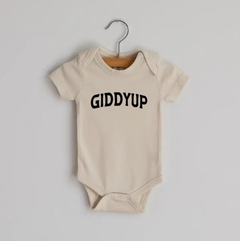 Organic Baby Bodysuit - Giddyup