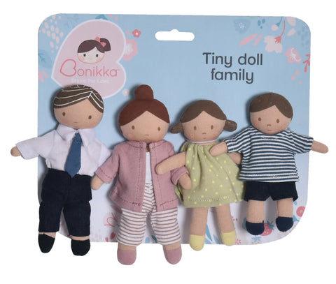 Tikiri Toys- Tiny Cloth Doll Family