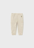 Mayoral Baby Cotton Joggers- Stone