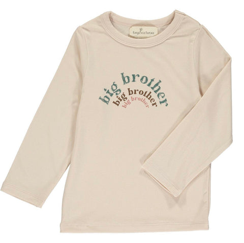 Tiny Victories Long Sleeve Shirt - Cream “Big Brother”