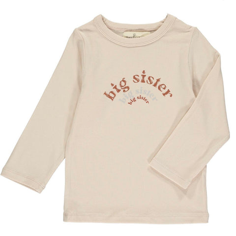 Tiny Victories Long Sleeve Shirt - Cream “Big Sister”