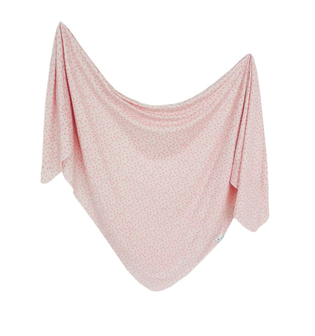 Single Knit Swaddle Blanket - Dottie