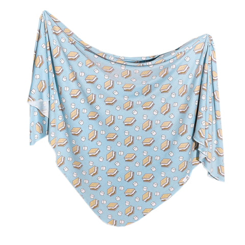 Single Knit Swaddle Blanket - S’mores