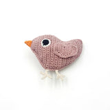 Pebble Knit Bird Rattle