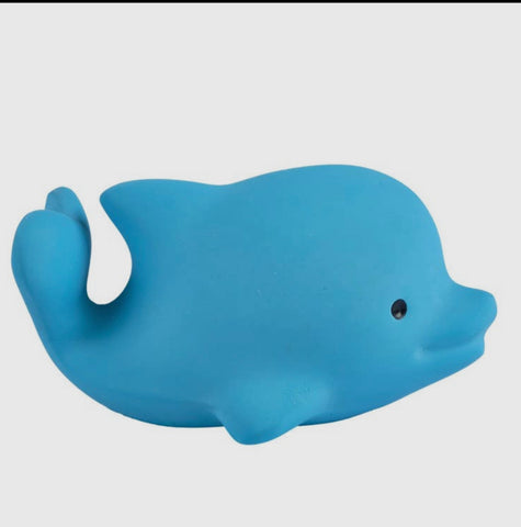 Natural Rubber Rattle- Dolphin