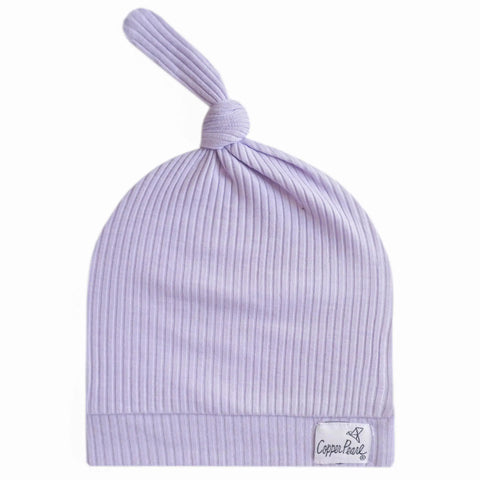 Ribbed Top Knot Adjustable Hat - Periwinkle