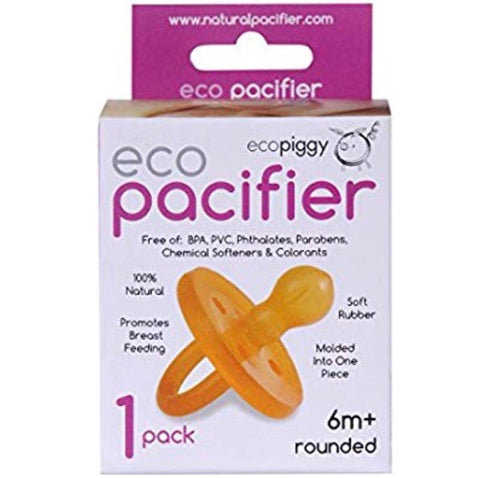 Ecopiggy Ecopacifier Natural Pacifier - Rounded