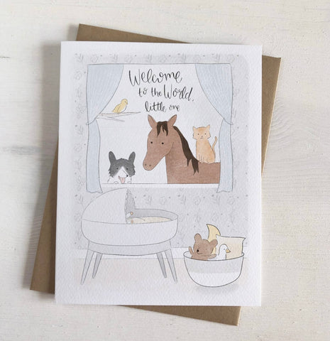 Greeting Card- Welcome To The World Little One