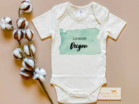Organic Onesie - Loved in Oregon
