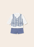 Mayoral Shorts w/ Vest Set- Imperial Blue