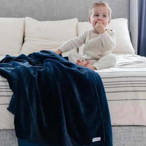 Lush Toddler Blanket - Navy