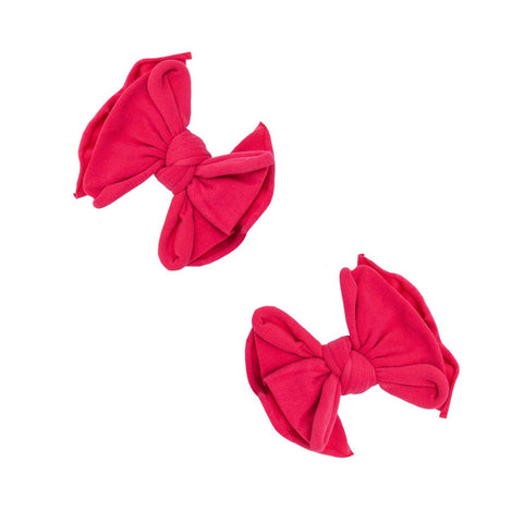 2pk Baby Fab Clips - Cranberry