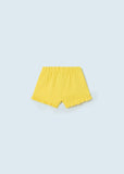 Mayoral Sustainable  Cotton Fleece Shorts - Canary Yellow