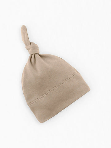Organic Classic Knotted Hat - Clay