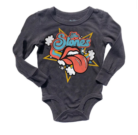 Rowdy Sprouts Long sleeve Onesie -The Rolling Stones