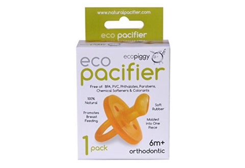 Ecopiggy Ecopacifier Natural Rubber Pacifier - Orthodontic