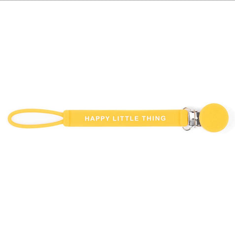 “Happy little things” pacifier clip