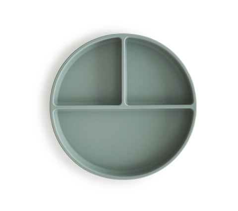 Silicone Suction Plate - Cambridge Blue