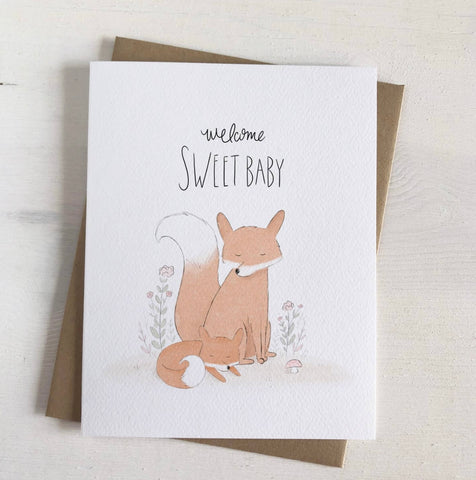 Greeting Card- Welcome Sweet Baby