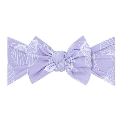 Baby Bling Printed Knot - Lavender Shells