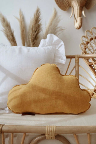 Linen Cloud Pillow - Mango