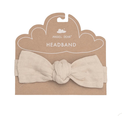 Angel Dear Muslin Headband - Linen