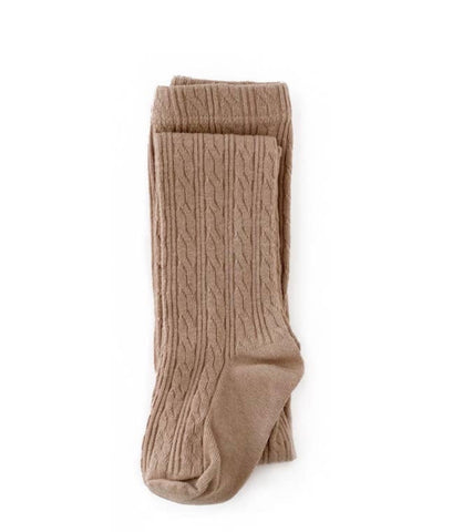 Cable Knit Tights - Oat