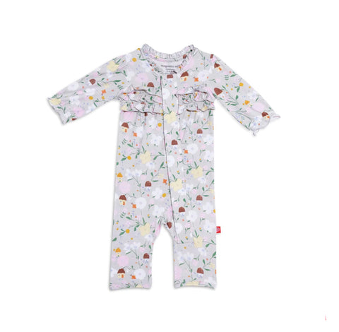 Magnetic Me Magnetic Ruffle Coverall- Portabella Poises