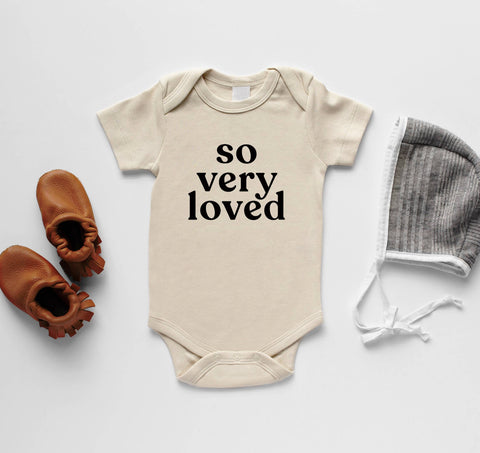 Organic baby bodysuit - So Very Loved